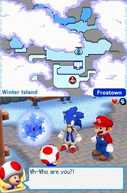 Mario and Sonic at the Olympic Winter Games for the DS review pics