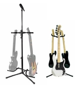 Dual Guitar Holder and Triple Tree Guitar Stand