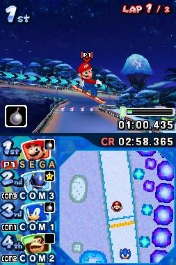 Mario and Sonic at the Olympic Winter Games for the DS review screenshots